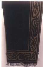 Fringed Shawl with Celtic Motif