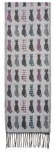 Scarf with Cat Motif