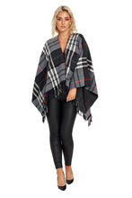 Fringed Shawl in Plaid