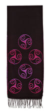 Scarf with Celtic Triskele Motif