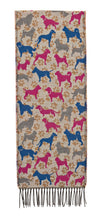 Scarf with Dog Motif
