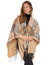 Fringed Shawl in Plaid
